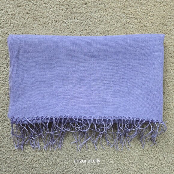 Lavender Linen Scarf Purple Charter Club - Picture 9 of 9